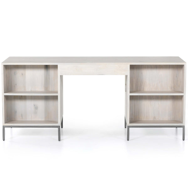 Home Fashion Trey Executive Desk Dove Poplar By Four Hands