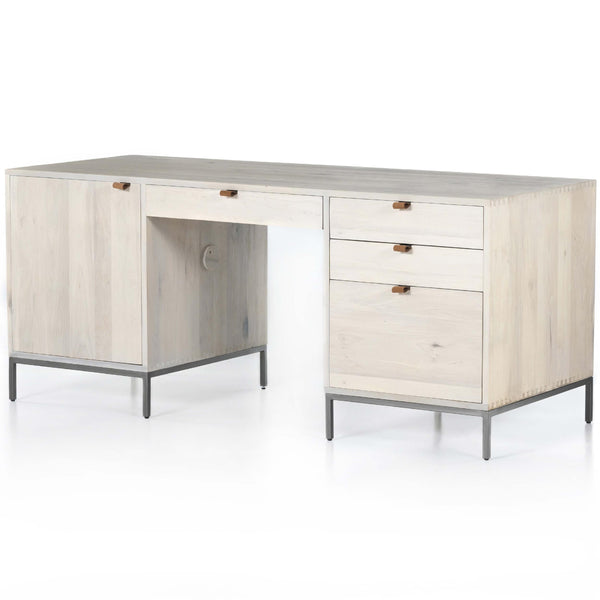 home fashion Trey Executive Desk Dove Poplar by Four Hands