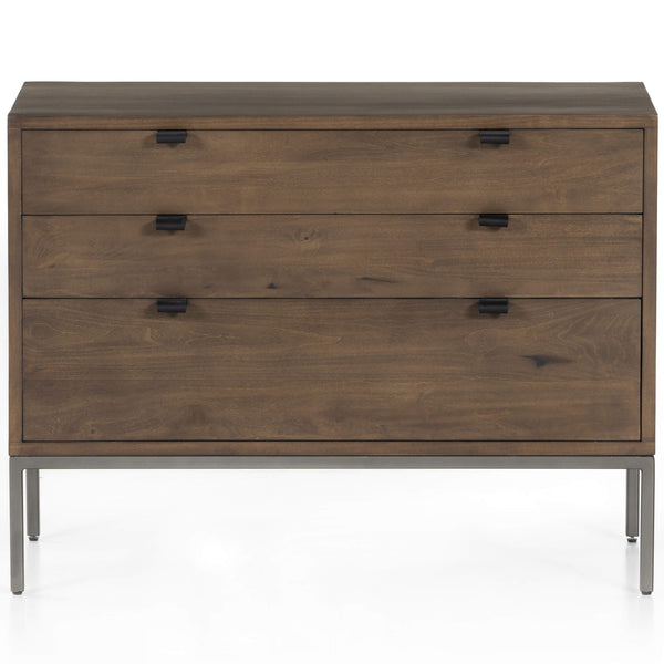 Home Fashion Trey Large Nightstand Auburn Poplar By Four Hands