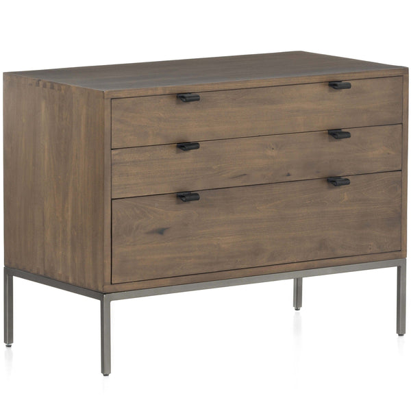 home fashion Trey Large Nightstand Auburn Poplar by Four Hands