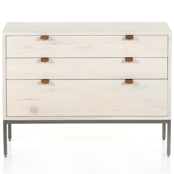 Home Fashion Trey Large Nightstand Dove Poplar By Four Hands