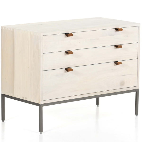 home fashion Trey Large Nightstand Dove Poplar by Four Hands
