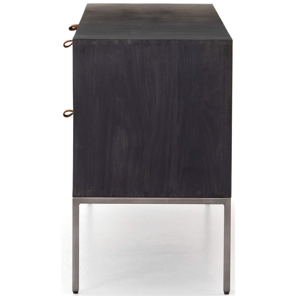 Home Fashion Trey Media Console Black Poplar By Four Hands