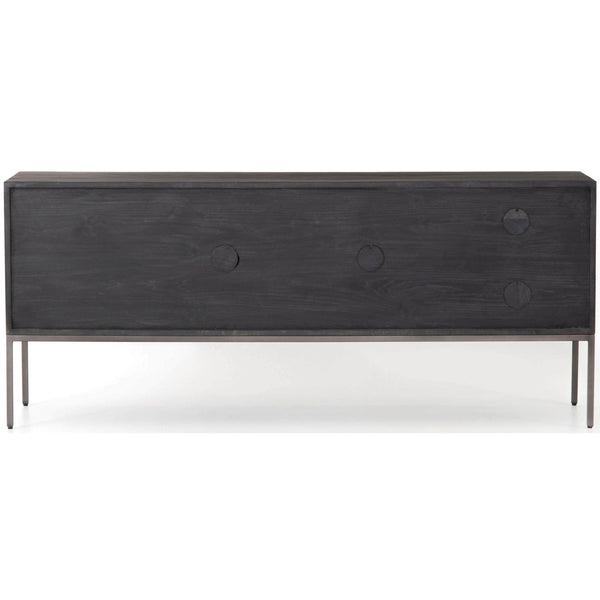 Home Fashion Trey Media Console Black Poplar By Four Hands