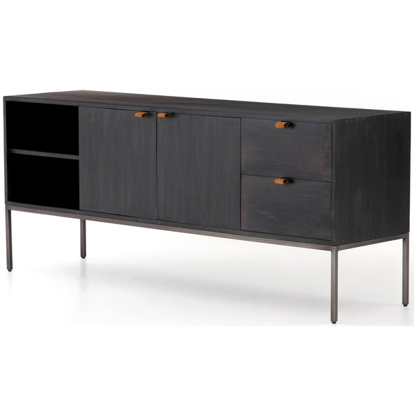home fashion Trey Media Console Black Poplar by Four Hands