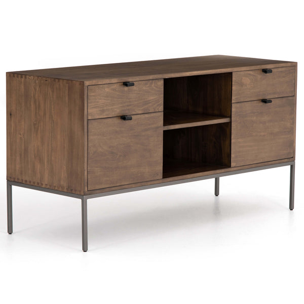 home fashion Trey Modular Filing Credenza Auburn Poplar by Four Hands