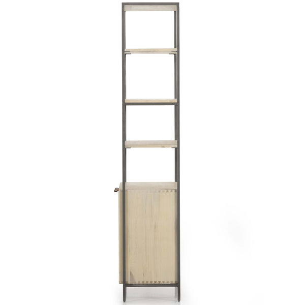 Home Fashion Trey Modular Wide Bookcase Dove Poplar By Four Hands