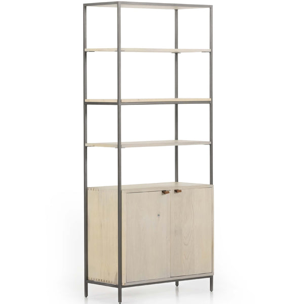 home fashion Trey Modular Wide Bookcase Dove Poplar by Four Hands