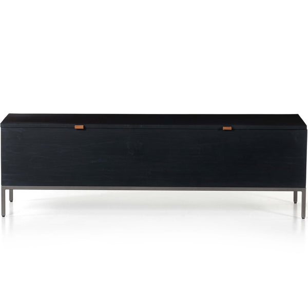 Home Fashion Trey Trunk Black Wash Poplar By Four Hands