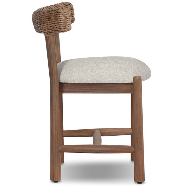 Home Fashion Tribeca Outdoor Dining Chair Ellor Beige Set Of 2 By Four Hands