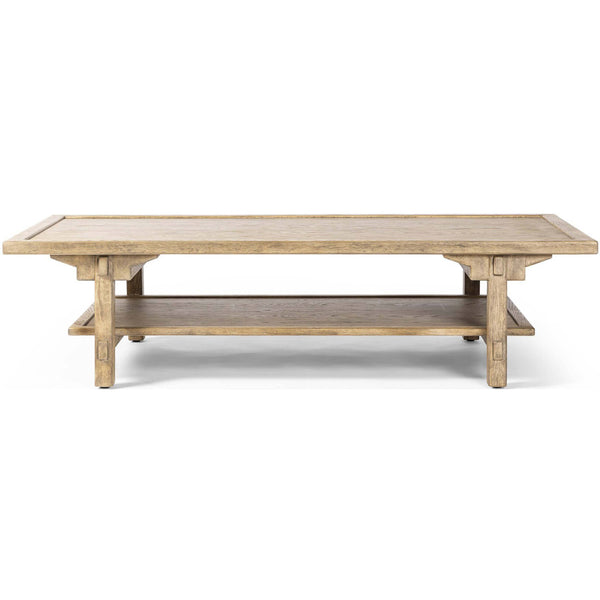 Home Fashion Trinity Coffee Table Distressed Light Oak By Four Hands