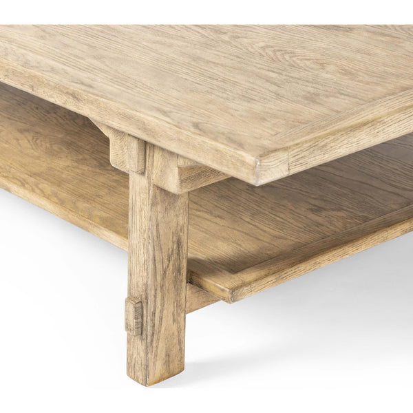 Home Fashion Trinity Coffee Table Distressed Light Oak By Four Hands