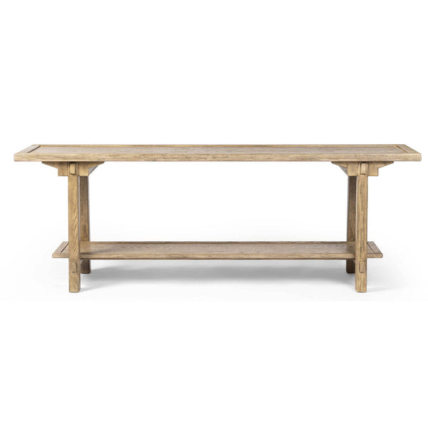 Home Fashion Trinity Console Table Distressed Light Oak By Four Hands