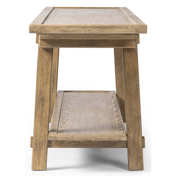 Home Fashion Trinity Console Table Distressed Light Oak By Four Hands
