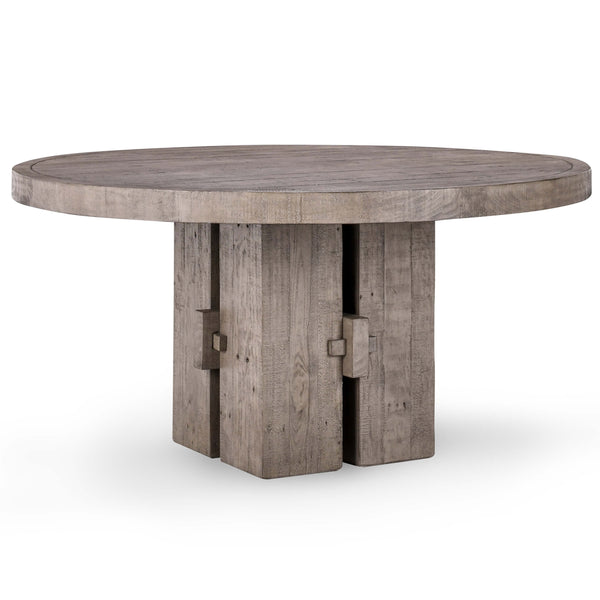 home fashion Trommald 60" Round Dining Table Distressed Gray