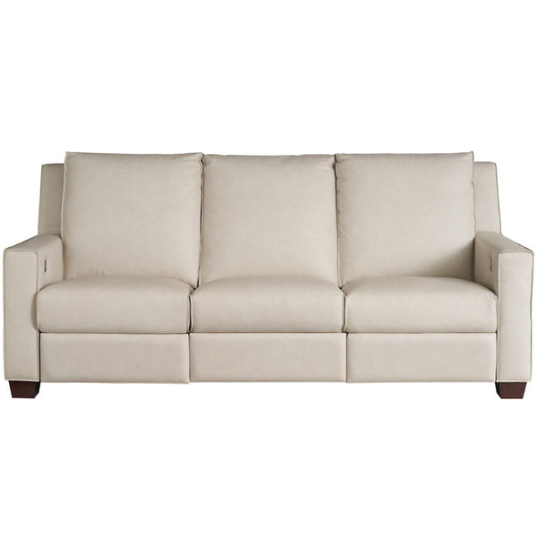 home fashion Tucker Leather Power Motion Sofa Markham Frost