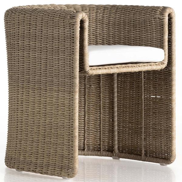 home fashion Tucson Outdoor Dining Chair Vintage White Set of 2 by Four Hands