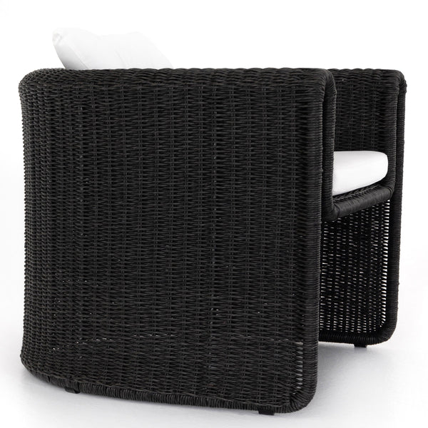 Home Fashion Tucson Woven Outdoor Chair Vintage Coal By Four Hands