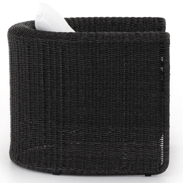 Home Fashion Tucson Woven Outdoor Chair Vintage Coal By Four Hands