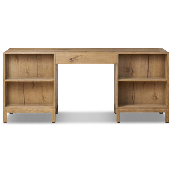 Home Fashion Tula Executive Desk Worn Oak By Four Hands