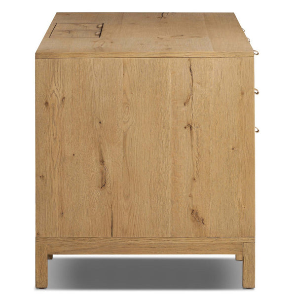 Home Fashion Tula Executive Desk Worn Oak By Four Hands