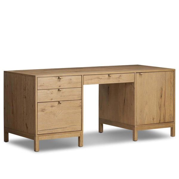 home fashion Tula Executive Desk Worn Oak by Four Hands
