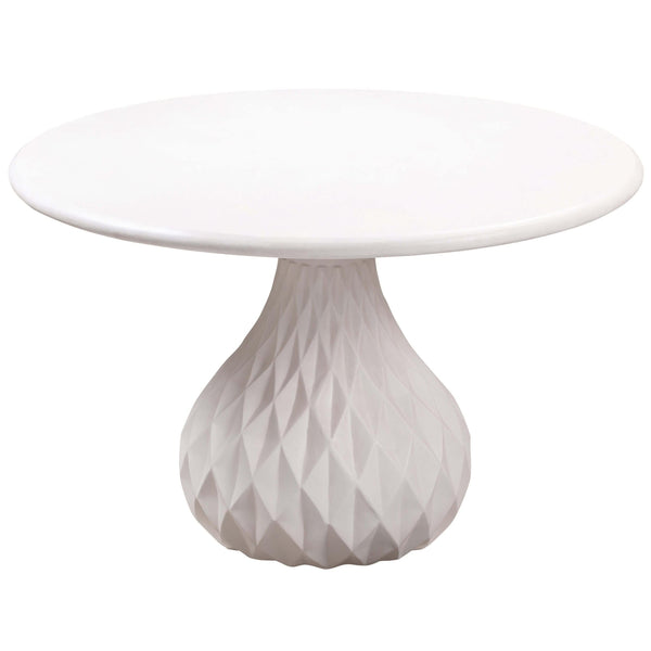 Home Fashion Tulum Outdoor Round Dining Table Ivory
