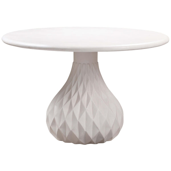 home fashion Tulum Outdoor Round Dining Table Ivory