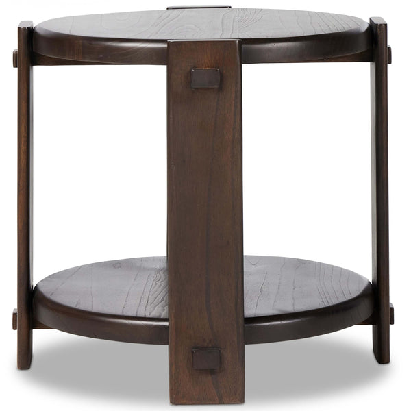 Home Fashion Two Tier End Table Matte Brown By Four Hands