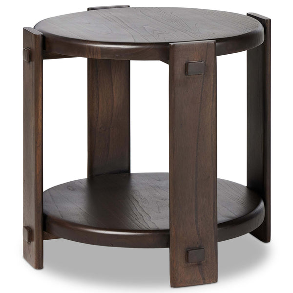 home fashion Two Tier End Table Matte Brown by Four Hands