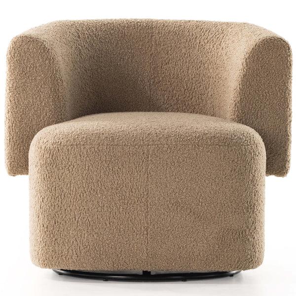 Home Fashion Tybalt Swivel Chair Sheepskin Camel By Four Hands