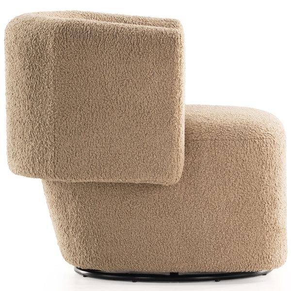 Home Fashion Tybalt Swivel Chair Sheepskin Camel By Four Hands