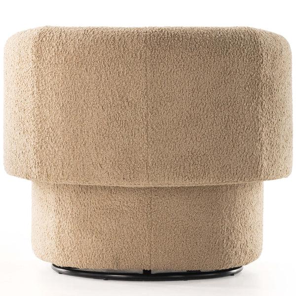 Home Fashion Tybalt Swivel Chair Sheepskin Camel By Four Hands