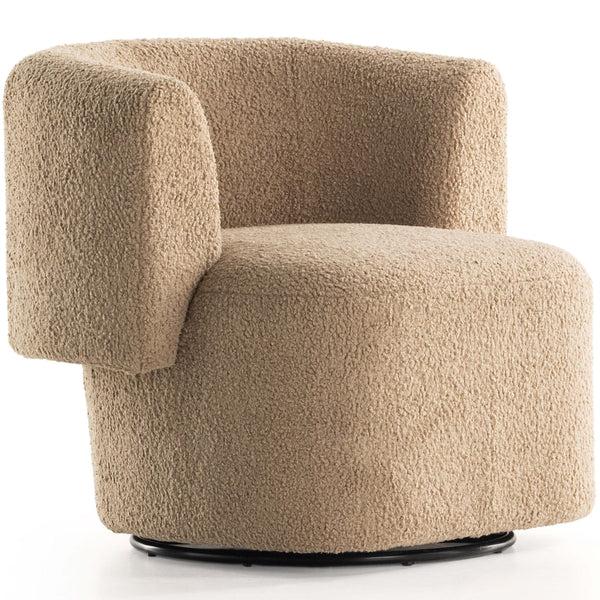 home fashion Tybalt Swivel Chair Sheepskin Camel by Four Hands