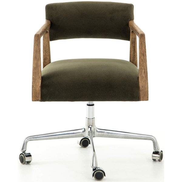 Home Fashion Tyler Desk Chair Velvet Loden By Four Hands