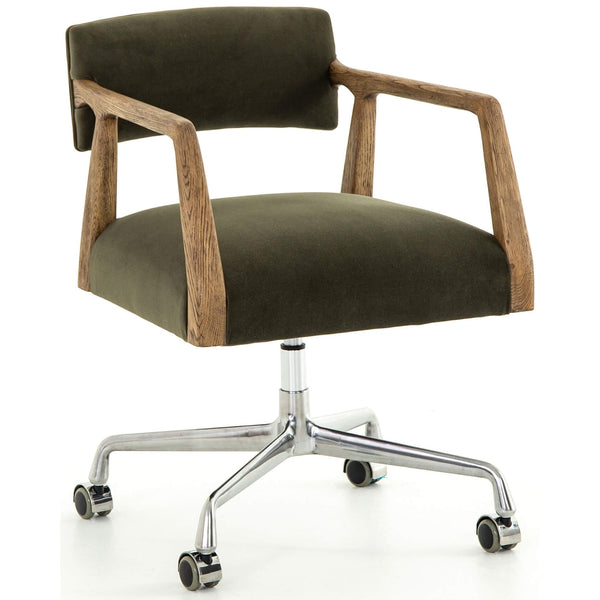 home fashion Tyler Desk Chair Velvet Loden by Four Hands