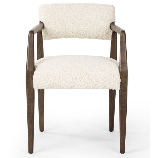 Home Fashion Tyler Dining Arm Chair Sheepskin Natural By Four Hands