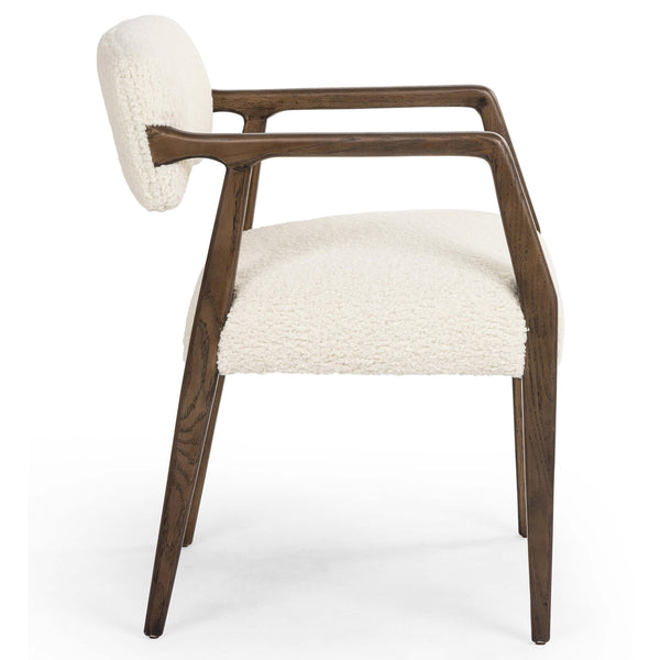 Home Fashion Tyler Dining Arm Chair Sheepskin Natural By Four Hands