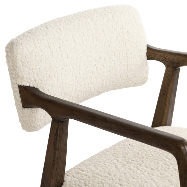 Home Fashion Tyler Dining Arm Chair Sheepskin Natural By Four Hands