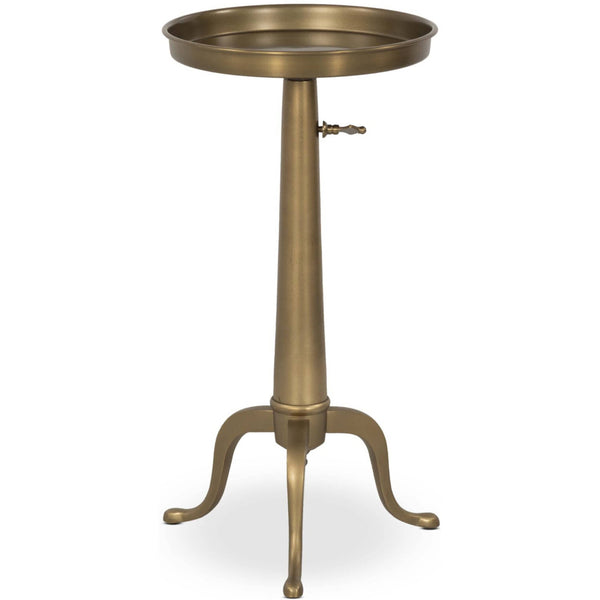 home fashion Umi End Table Dark Matte Brass by Four Hands