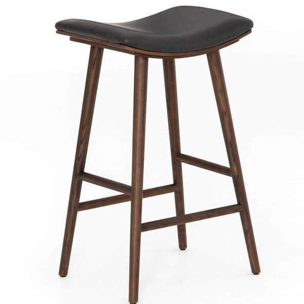 home fashion Union Bar & Counter Stool Distressed Black by Four Hands