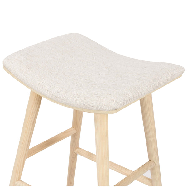 Home Fashion Union Saddle Counter Stool Essence Natural/Light Natural