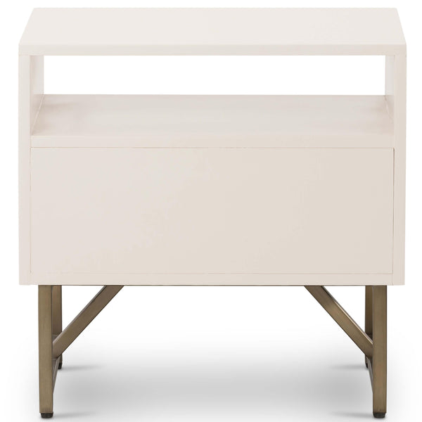 Home Fashion Van End Table Matte Alabaster By Four Hands
