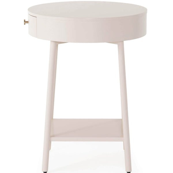 Home Fashion Van Nightstand Matte Alabaster By Four Hands