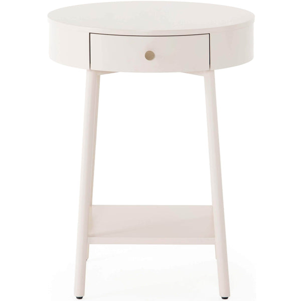 Home Fashion Van Nightstand Matte Alabaster By Four Hands