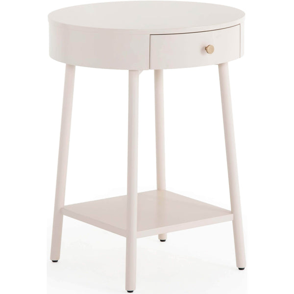 home fashion Van Nightstand Matte Alabaster by Four Hands