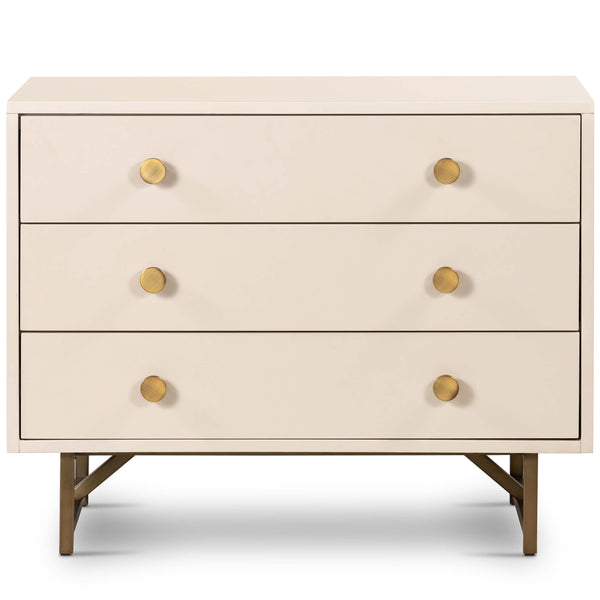 Home Fashion Van Rectangular Nightstand Alabaster By Four Hands