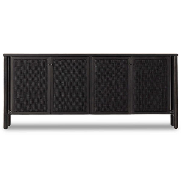 Home Fashion Veta Sideboard Black Cane By Four Hands