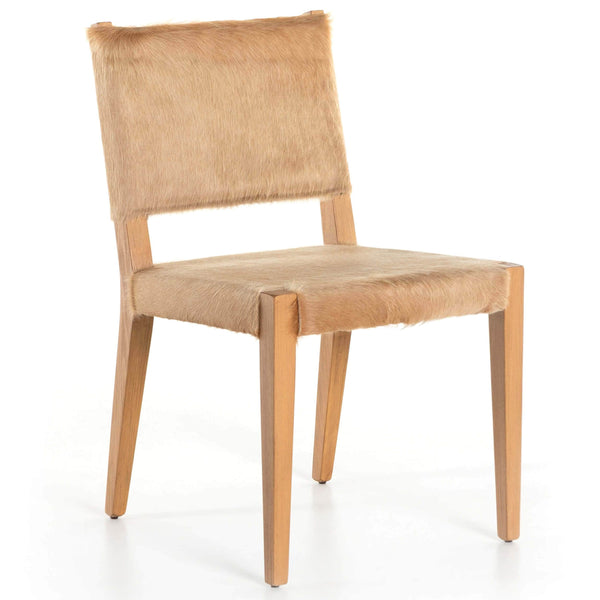 home fashion Villa Leather Dining Chair Palomino Hair On Hide Set of 2 by Four Hands