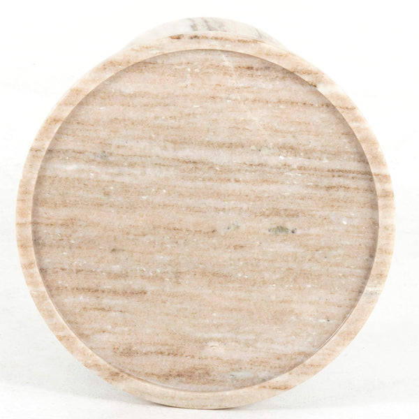 Home Fashion Viola Accent Table Antique White Marble By Four Hands